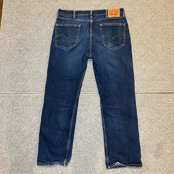 Levis 514 Jeans Mens Size 36X28 Blue Medium Wash Denim Straight Fit - Picture 11 of 11